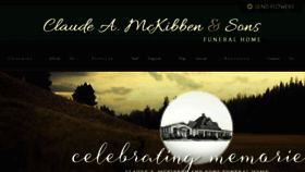 What Mckibbenfuneralhome.com website looked like in 2016 (7 years ago)