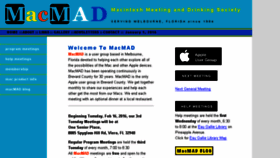 What Macmad.org website looked like in 2016 (7 years ago)