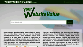 What Mywebsitevaluecalculator.com website looked like in 2016 (8 years ago)