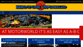 What Motorworldqld.com.au website looked like in 2016 (7 years ago)