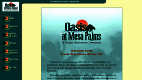 What Mesapalms.com website looked like in 2016 (7 years ago)