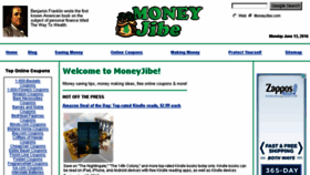 What Moneyjibe.com website looked like in 2016 (7 years ago)