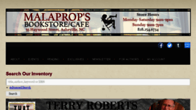 What Malaprops.com website looked like in 2016 (7 years ago)