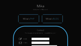 What Mika.co.kr website looked like in 2016 (7 years ago)