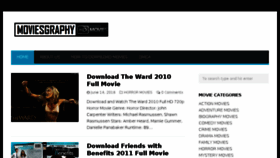 What Moviesgraphy.com website looked like in 2016 (7 years ago)