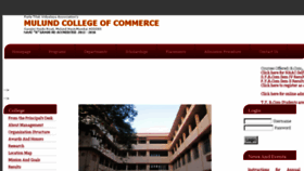 What Mccmulund.ac.in website looked like in 2016 (7 years ago)