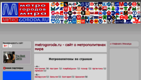 What Metrogoroda.ru website looked like in 2016 (7 years ago)