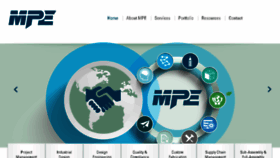What Mpe-inc.com website looked like in 2016 (7 years ago)