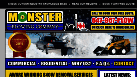 What Monsterplow.ca website looked like in 2016 (7 years ago)