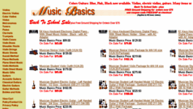 What Musicbasic.com website looked like in 2016 (7 years ago)