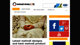 What Mehendi-design.com website looked like in 2016 (7 years ago)