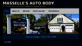 What Massellesautobody.com website looked like in 2016 (7 years ago)