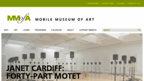 What Mobilemuseumofart.com website looked like in 2016 (7 years ago)