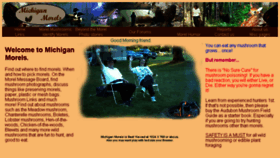 What Michiganmorels.com website looked like in 2016 (7 years ago)
