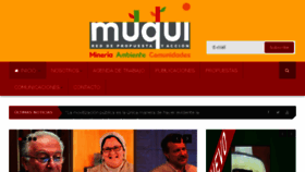 What Muqui.org website looked like in 2016 (7 years ago)