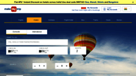 What Makemytrip.com website looked like in 2016 (7 years ago)