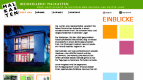 What Malkasten.com website looked like in 2016 (7 years ago)