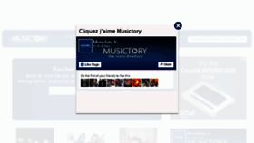 What Musictory.fr website looked like in 2016 (7 years ago)