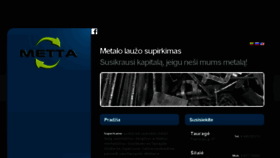 What Metta.lt website looked like in 2016 (7 years ago)