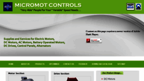 What Micromotcontrols.com website looked like in 2016 (7 years ago)