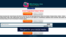 What Mkvcinema.com website looked like in 2016 (7 years ago)