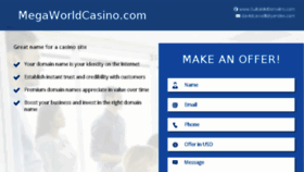 What Megaworldcasino.com website looked like in 2016 (7 years ago)