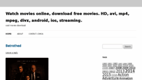 What Mega-movie.net website looked like in 2016 (7 years ago)