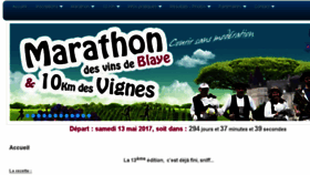 What Marathon-cotes-de-blaye.com website looked like in 2016 (7 years ago)