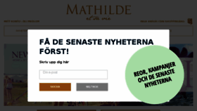 What Mathilde.se website looked like in 2016 (7 years ago)