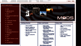What Mods.army.mil website looked like in 2016 (8 years ago)