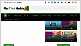 What Myclickguide.com website looked like in 2016 (7 years ago)