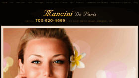 What Mancinideparis.com website looked like in 2016 (7 years ago)