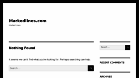 What Markedlines.com website looked like in 2016 (7 years ago)