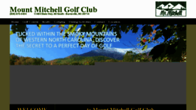 What Mountmitchellgolf.com website looked like in 2016 (7 years ago)