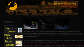 What Masoncreektaxidermy.com website looked like in 2016 (7 years ago)