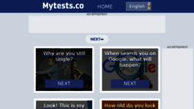 What Mytests.co website looked like in 2016 (7 years ago)