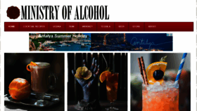 What Ministryofalcohol.com website looked like in 2016 (7 years ago)