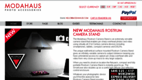 What Modahaus.com website looked like in 2016 (7 years ago)
