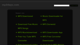 What Mp3days.com website looked like in 2016 (7 years ago)