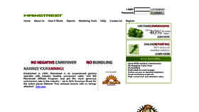 What Mainstreetaffiliates.com website looked like in 2016 (7 years ago)
