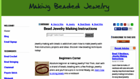 What Making-beaded-jewelry.com website looked like in 2016 (7 years ago)