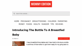 What Mommyedition.com website looked like in 2016 (7 years ago)