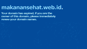 What Makanansehat.web.id website looked like in 2016 (7 years ago)