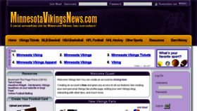 What Minnesotavikingsnews.com website looked like in 2016 (7 years ago)