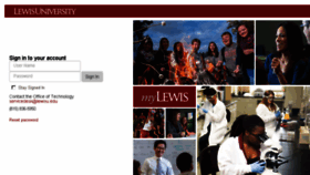 What Mylewis.lewisu.edu website looked like in 2016 (7 years ago)