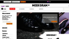What Modegram.nl website looked like in 2016 (7 years ago)