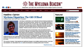 What Myelomabeacon.com website looked like in 2016 (7 years ago)