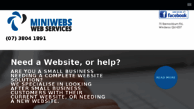 What Miniwebs.co.nz website looked like in 2016 (7 years ago)