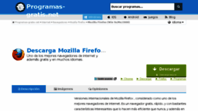 What Mozilla-firefox.programas-gratis.net website looked like in 2016 (7 years ago)