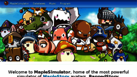 What Maplesimulator.com website looked like in 2016 (7 years ago)